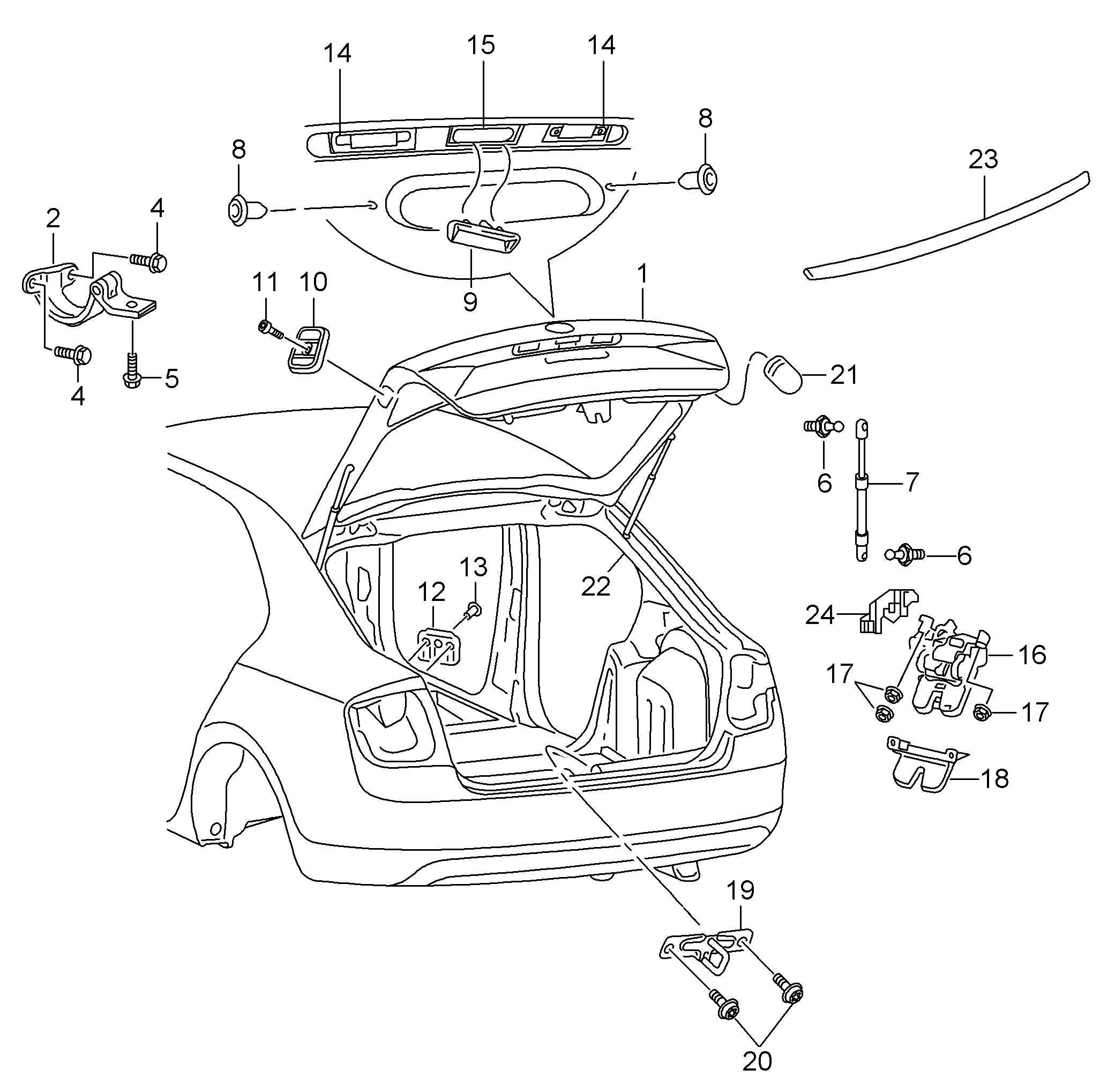 VAG 5JA827550A - Amortizor portbagaj www.parts5.com