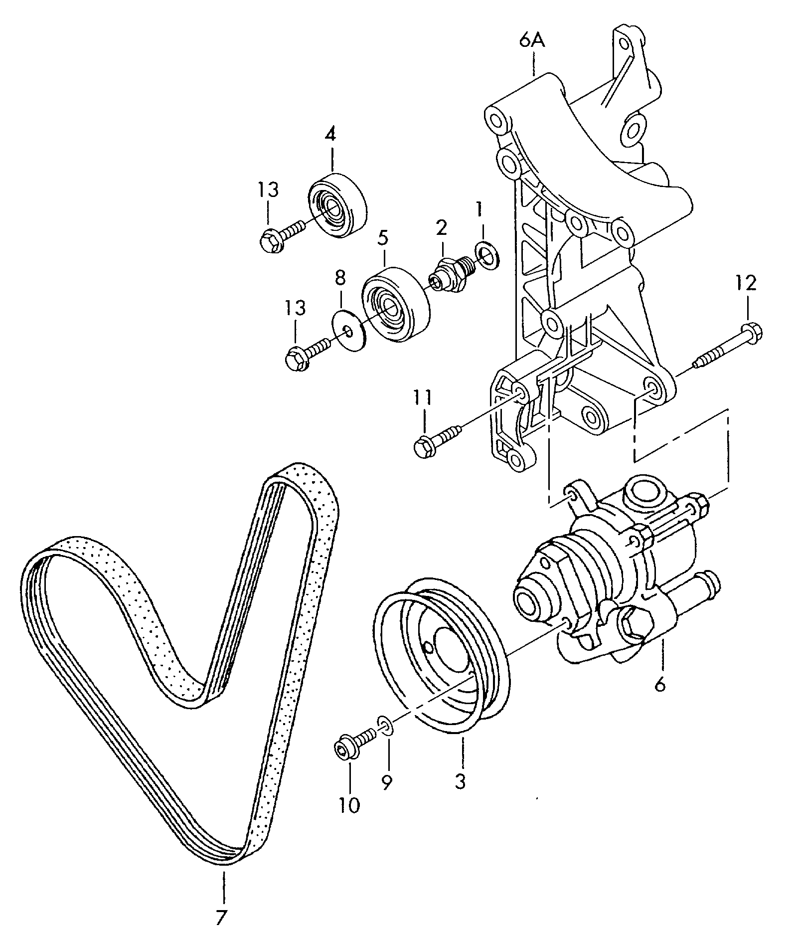 VAG 047903137AB - Klinasti rebrasti remen www.parts5.com