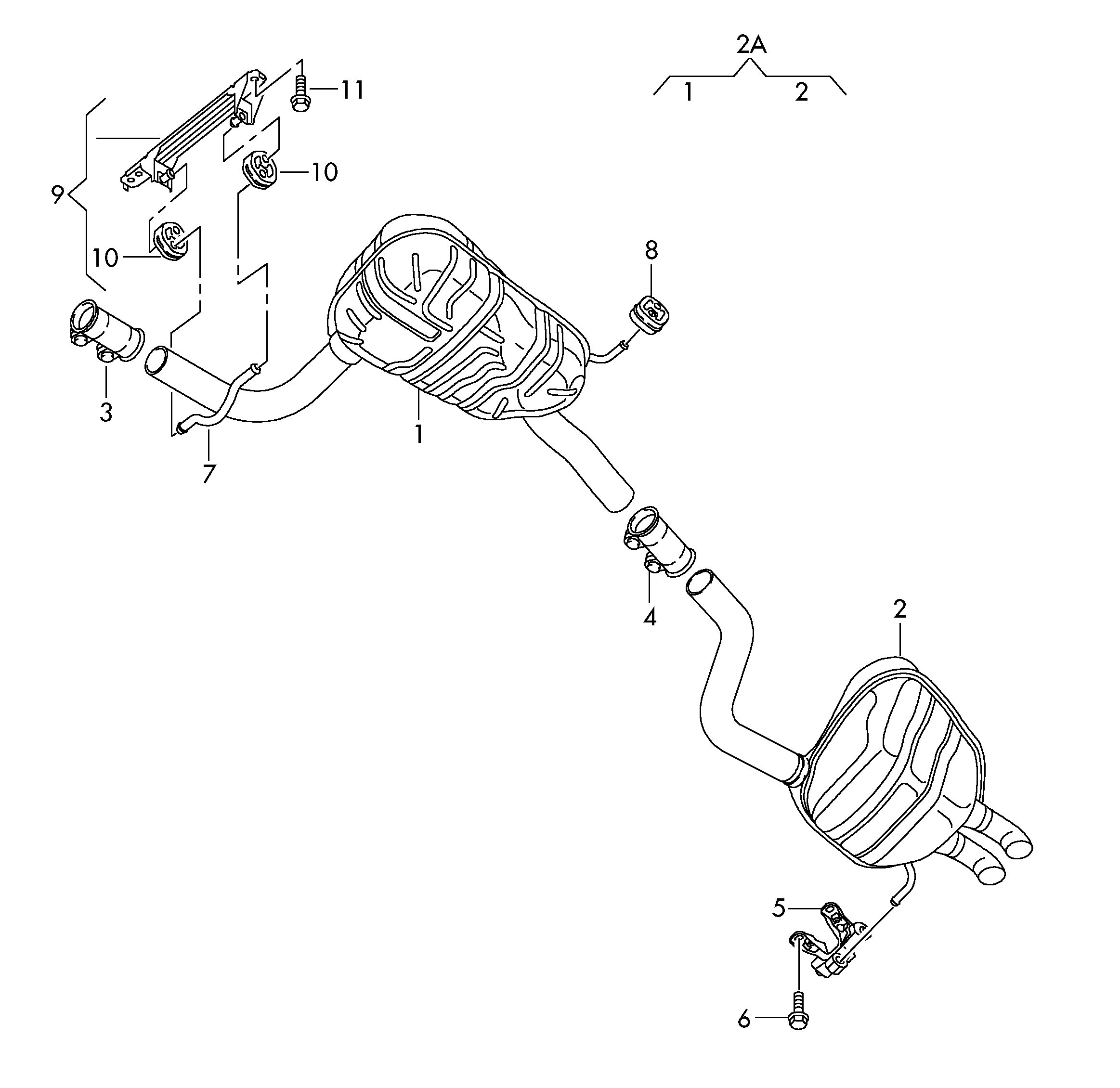 Skoda 1K0253147D - Holding Bracket, silencer parts5.com