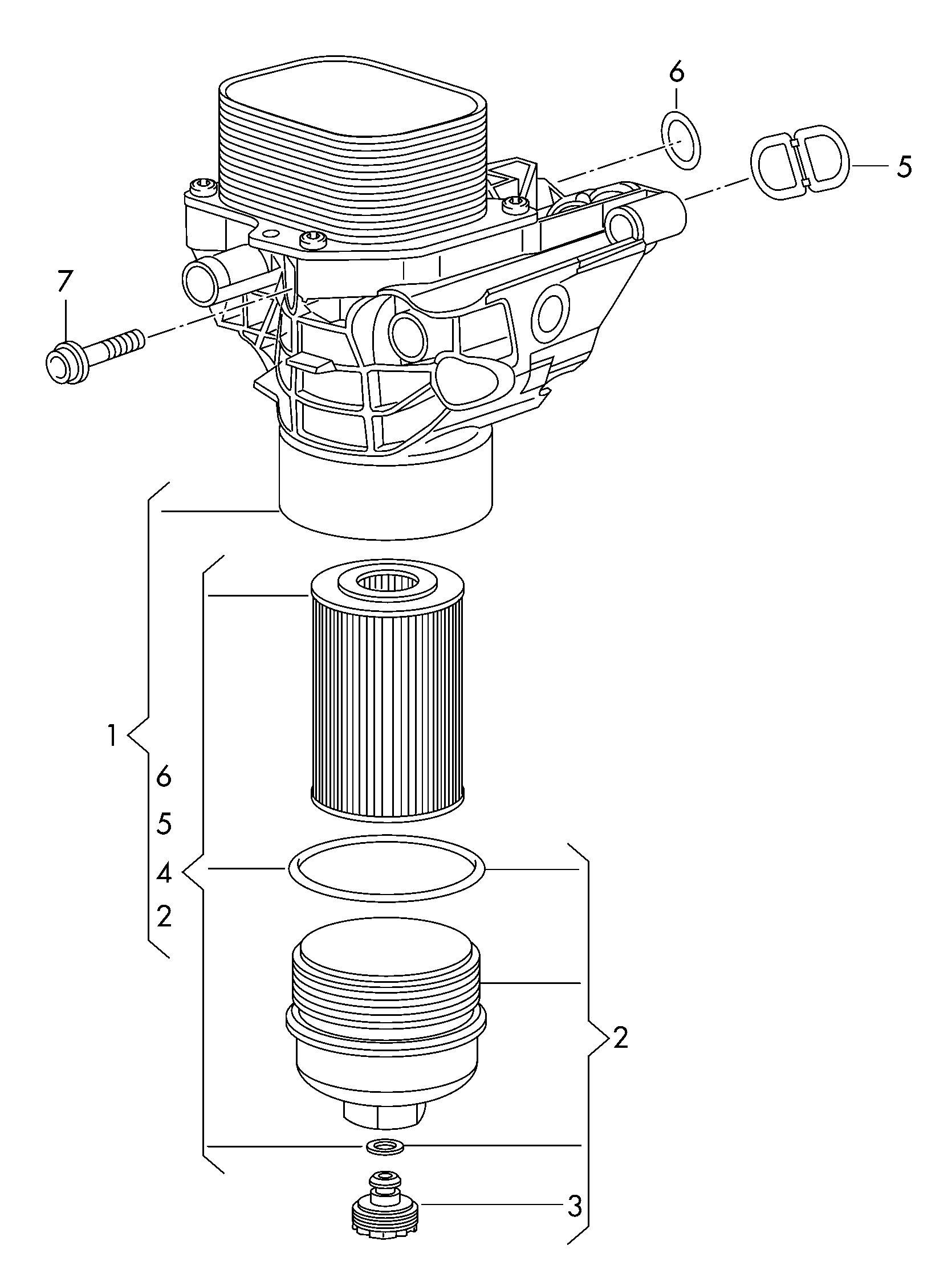 VW 03N 115 562 B - Oil Filter www.parts5.com