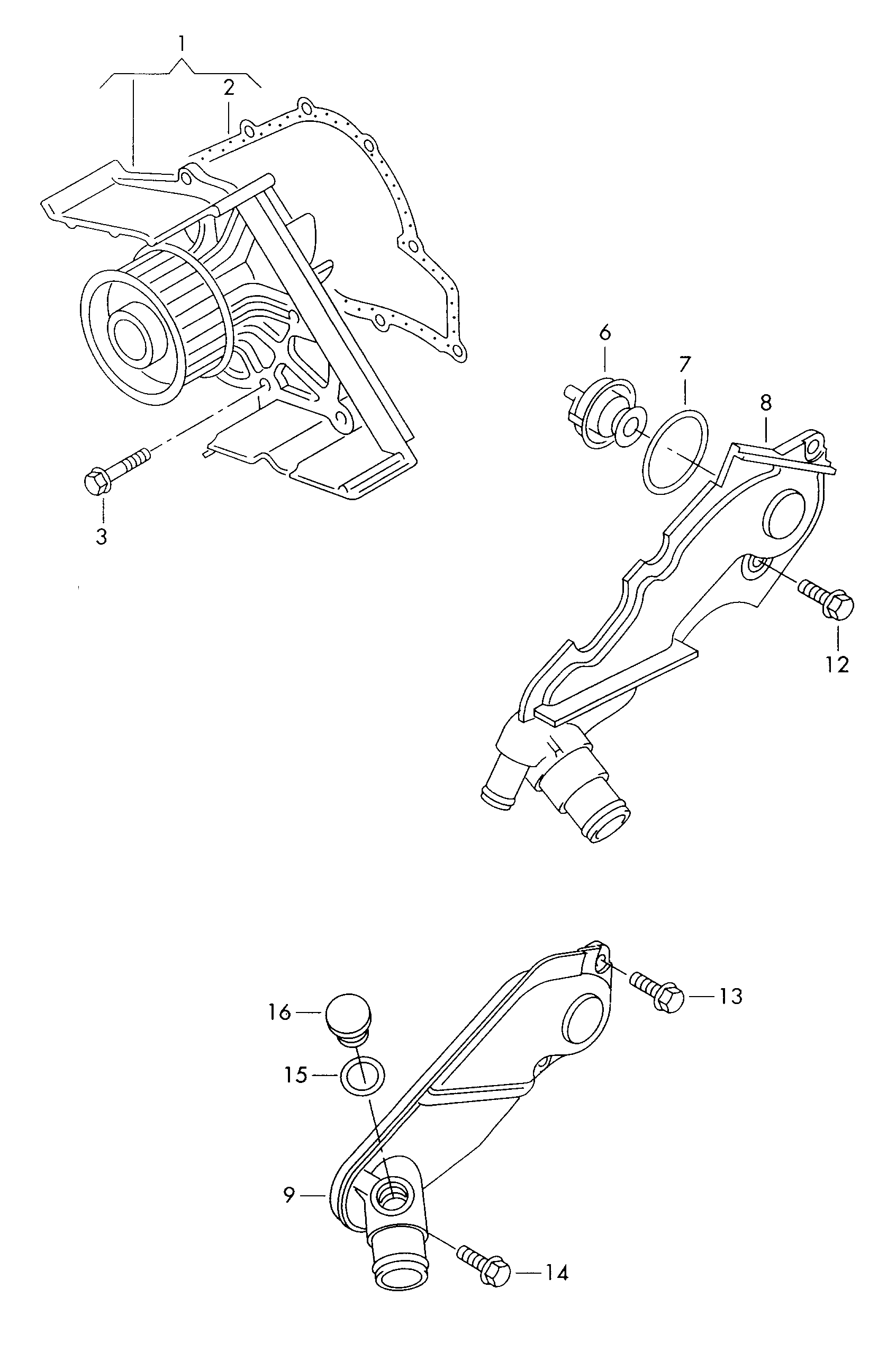 Seat 059 121 004 E - Водна помпа www.parts5.com