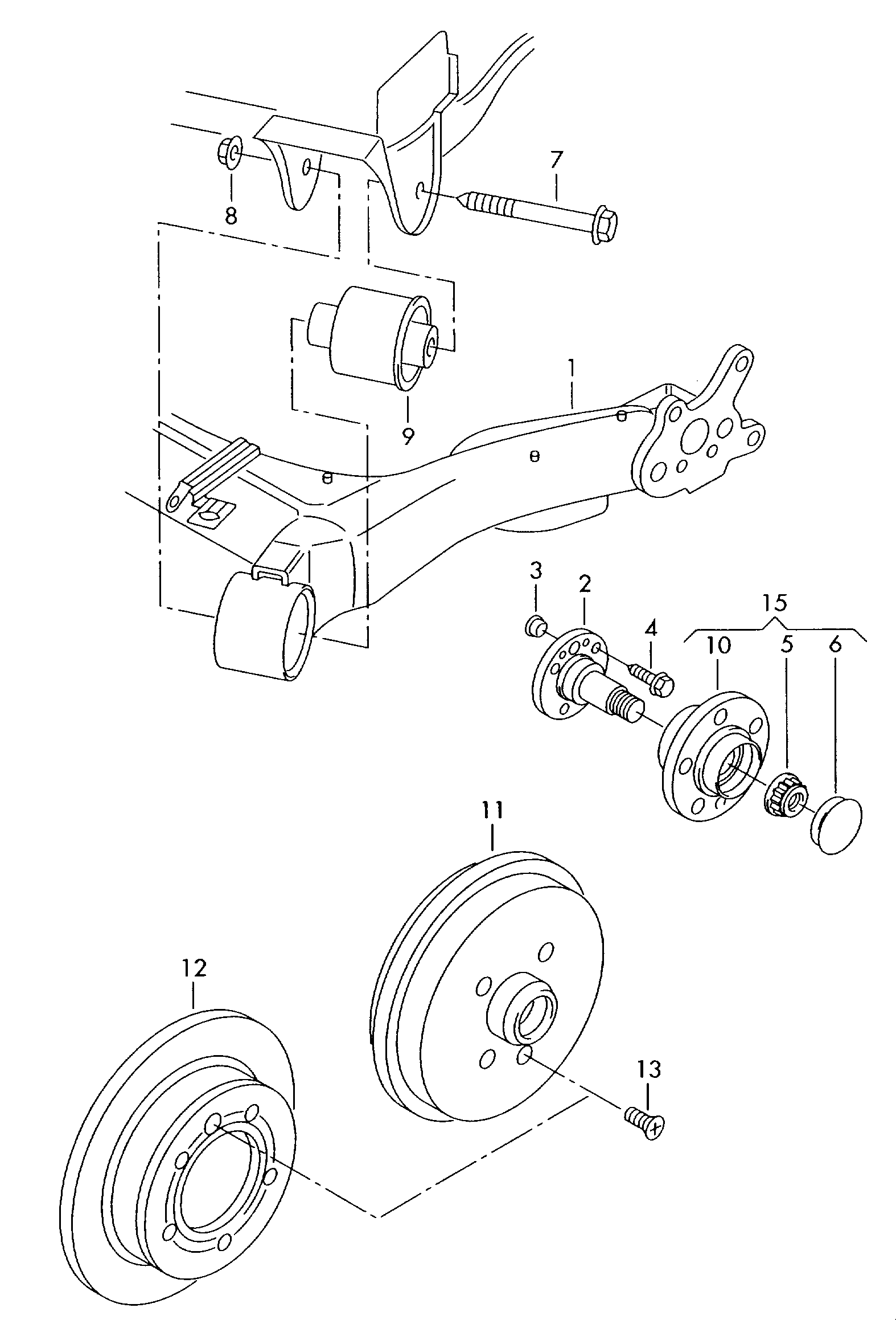 Skoda 6R0501117 - Ακραξόνιο, ανάρτηση τροχών www.parts5.com