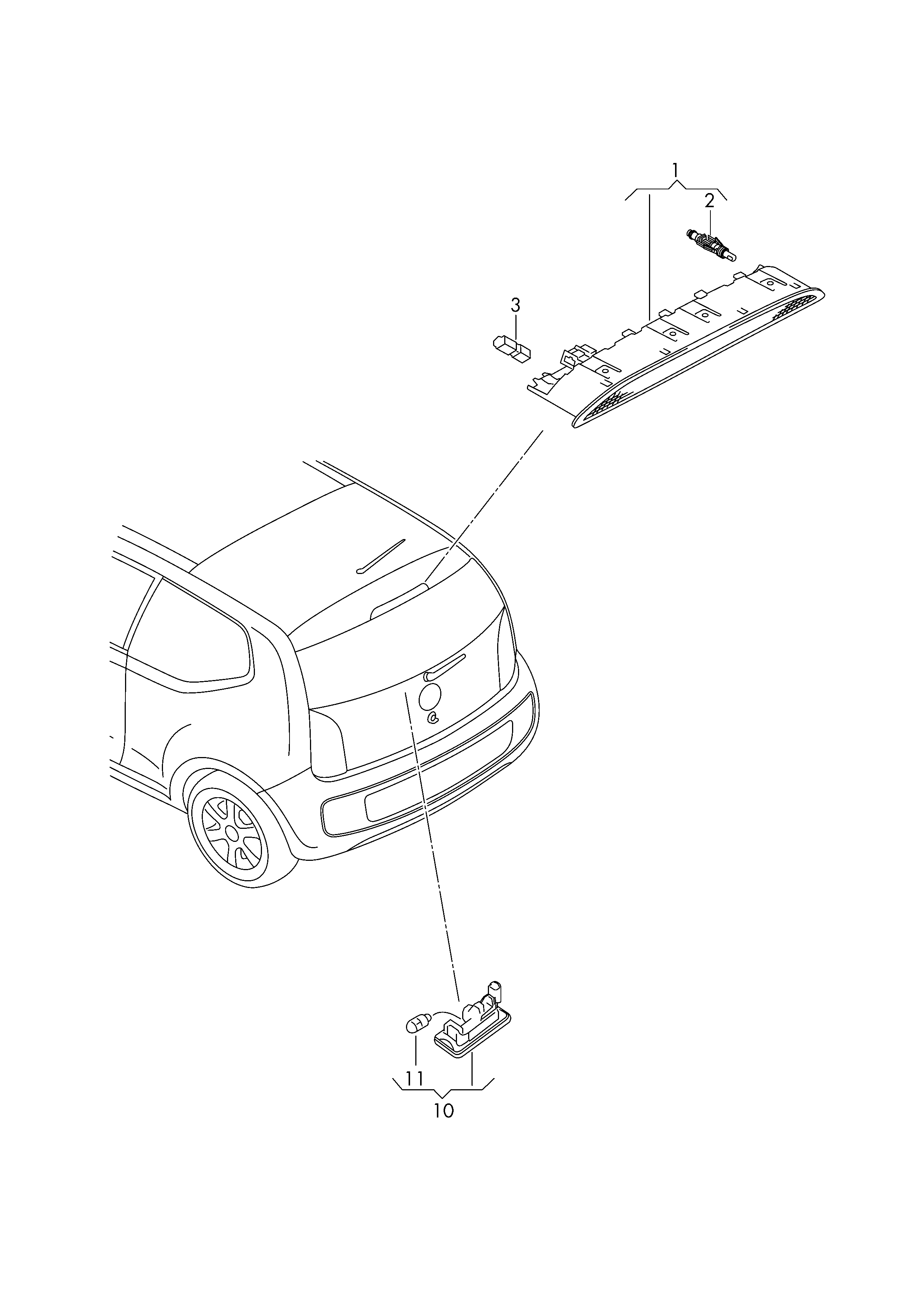 VW 1K9 943 021D - Iluminare numar de circulatie www.parts5.com