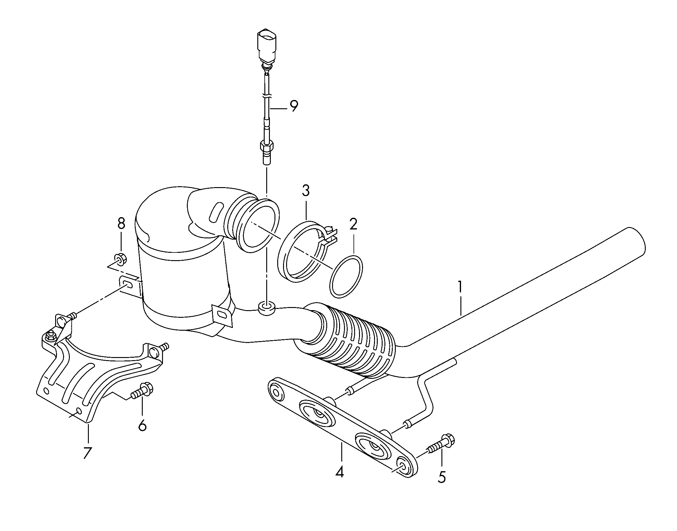 AUDI 5Q0254502KX - Catalyseur www.parts5.com