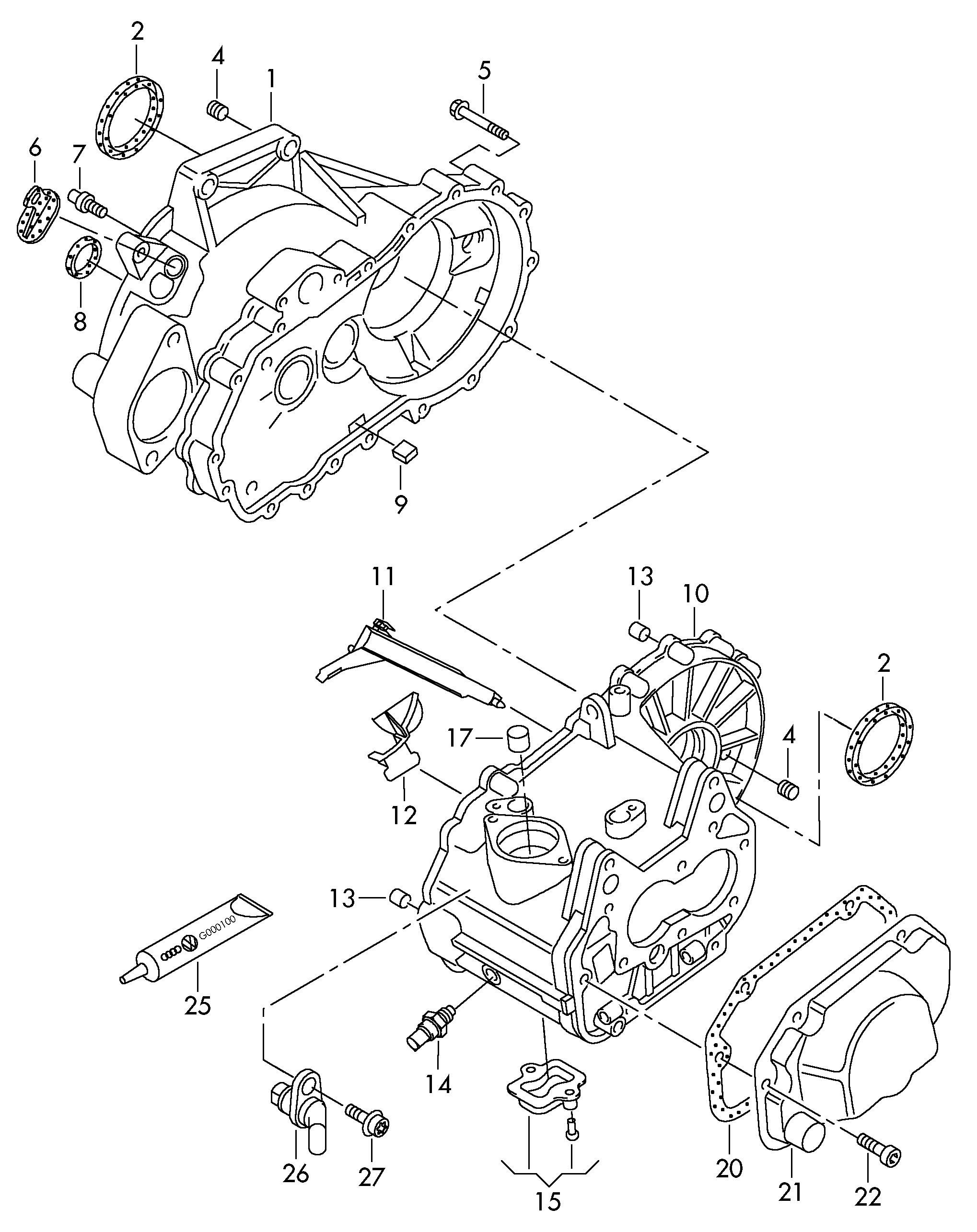 VW WHT001937 - Резьбовая пробка, картер коробки передач www.parts5.com