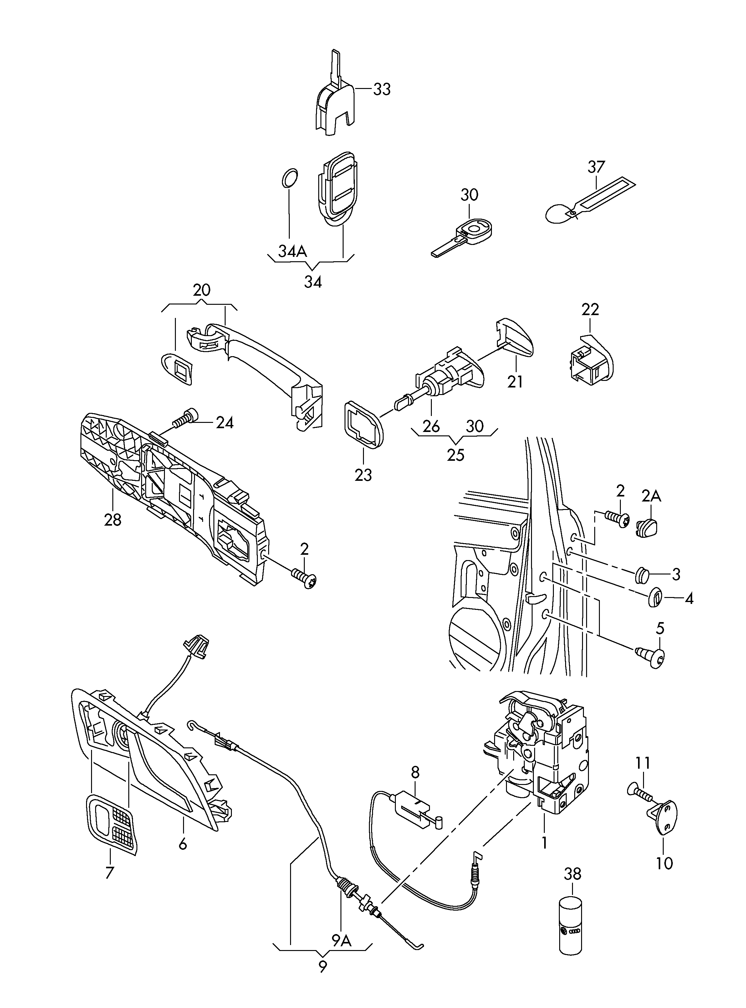 Seat 5N0 837 885F - Kahvan kehys www.parts5.com