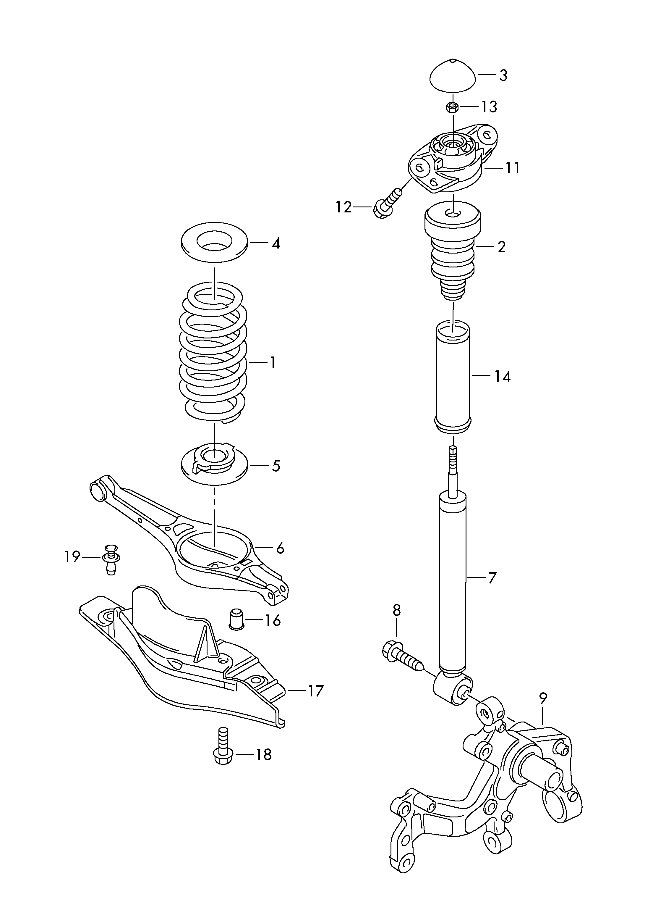 VW (FAW) 3C0513049BF - Amortizor www.parts5.com