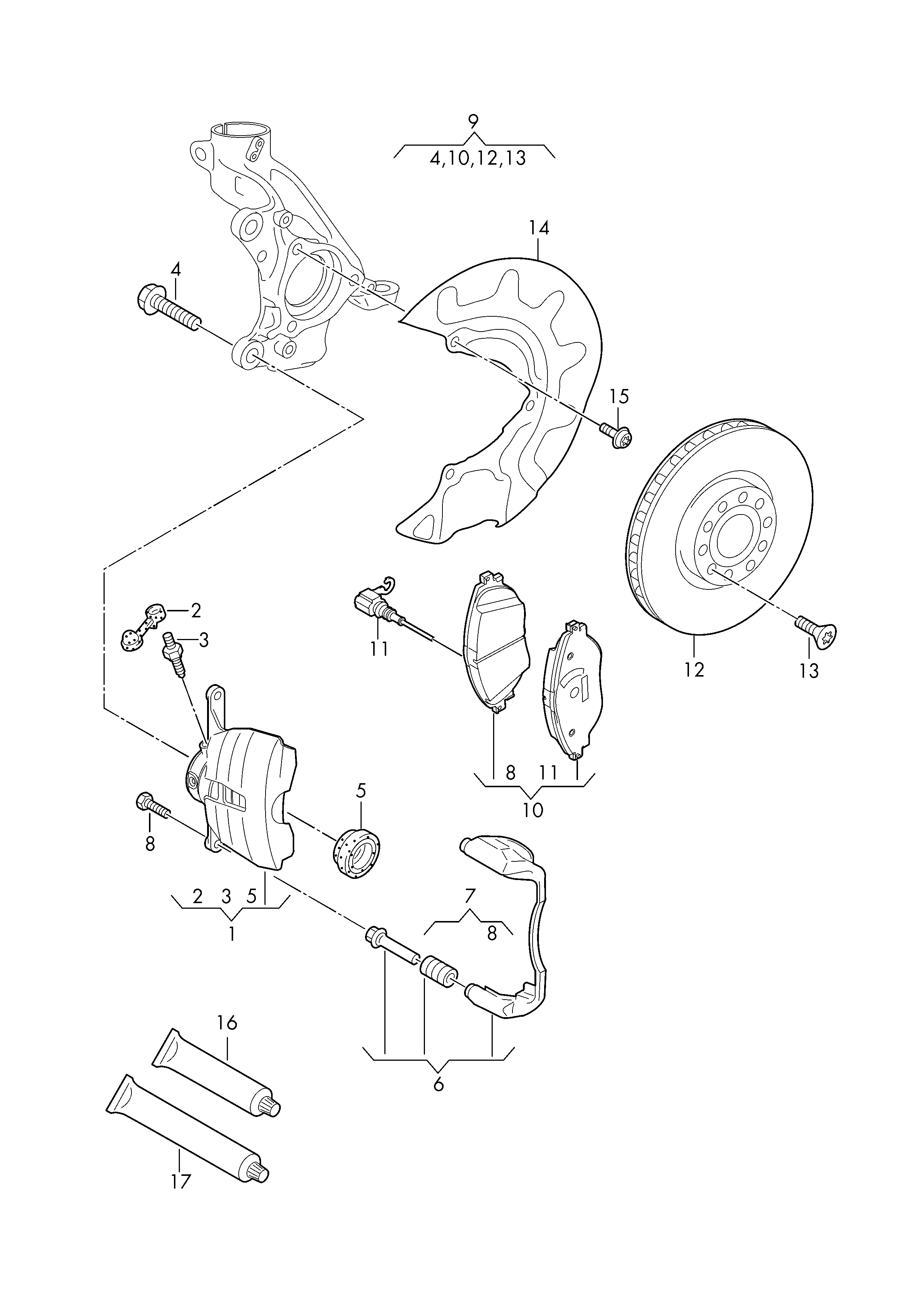 AUDI JZW698302AH - Tarcza hamulcowa www.parts5.com