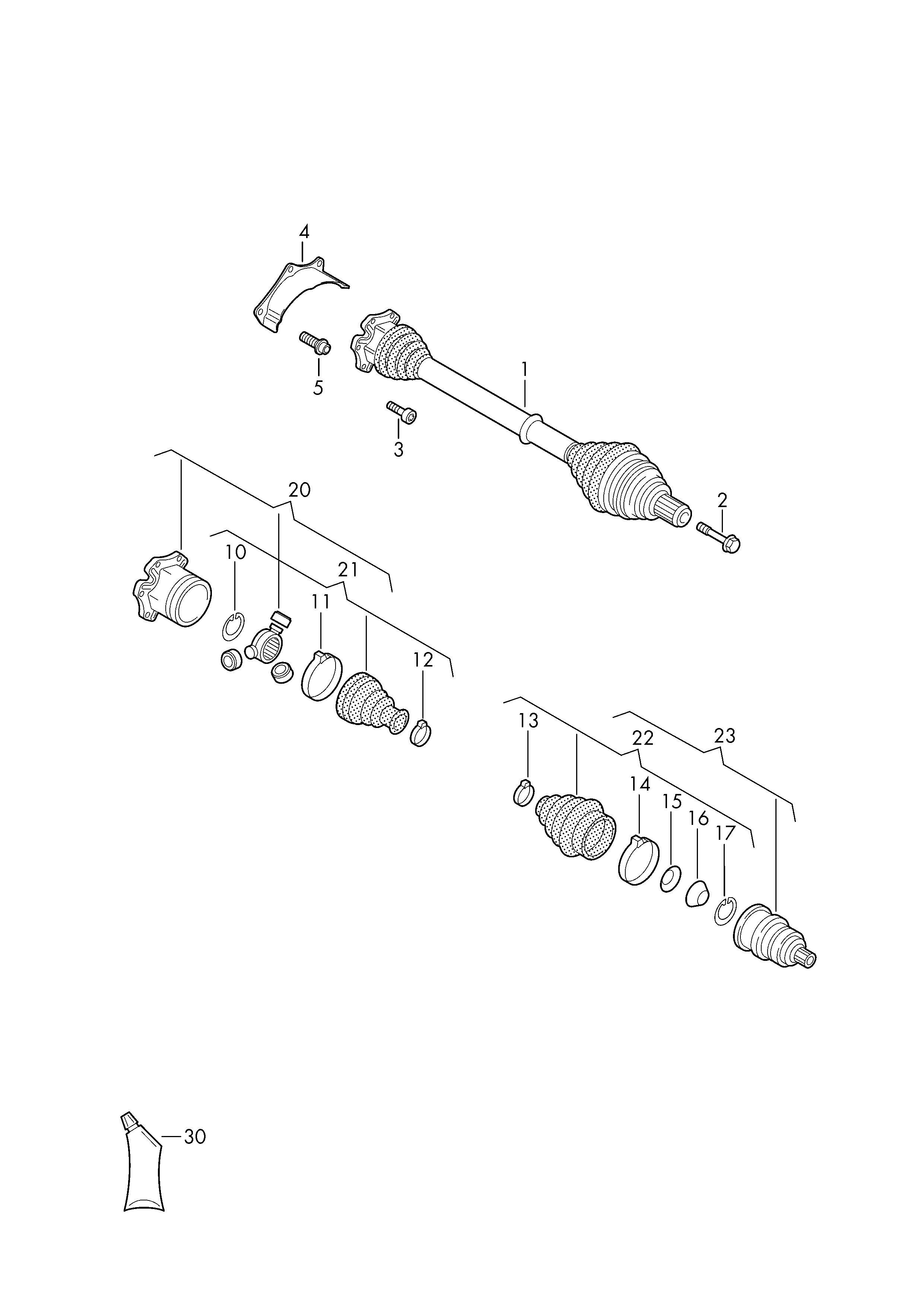 AUDI 1K0 407 271 LK - Hnací hriadeľ www.parts5.com