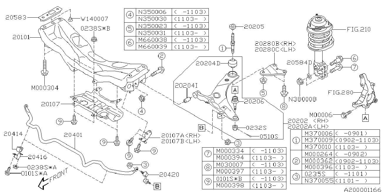 Subaru 20202 SC001 - Spona, vešanje točkova www.parts5.com