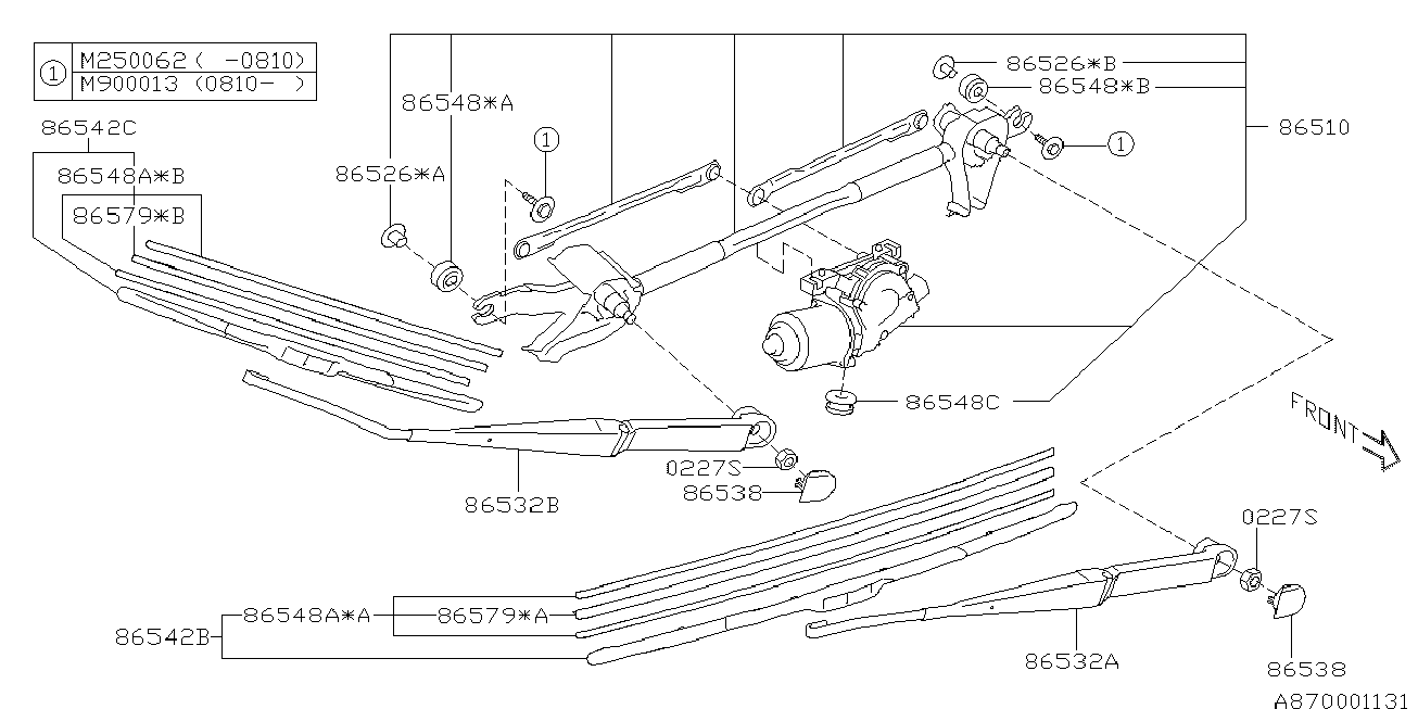 Subaru 86542-SC160 - Щетка стеклоочистителя www.parts5.com