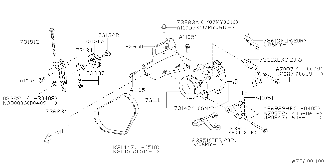 Subaru 809214550 - Correa trapecial poli V www.parts5.com