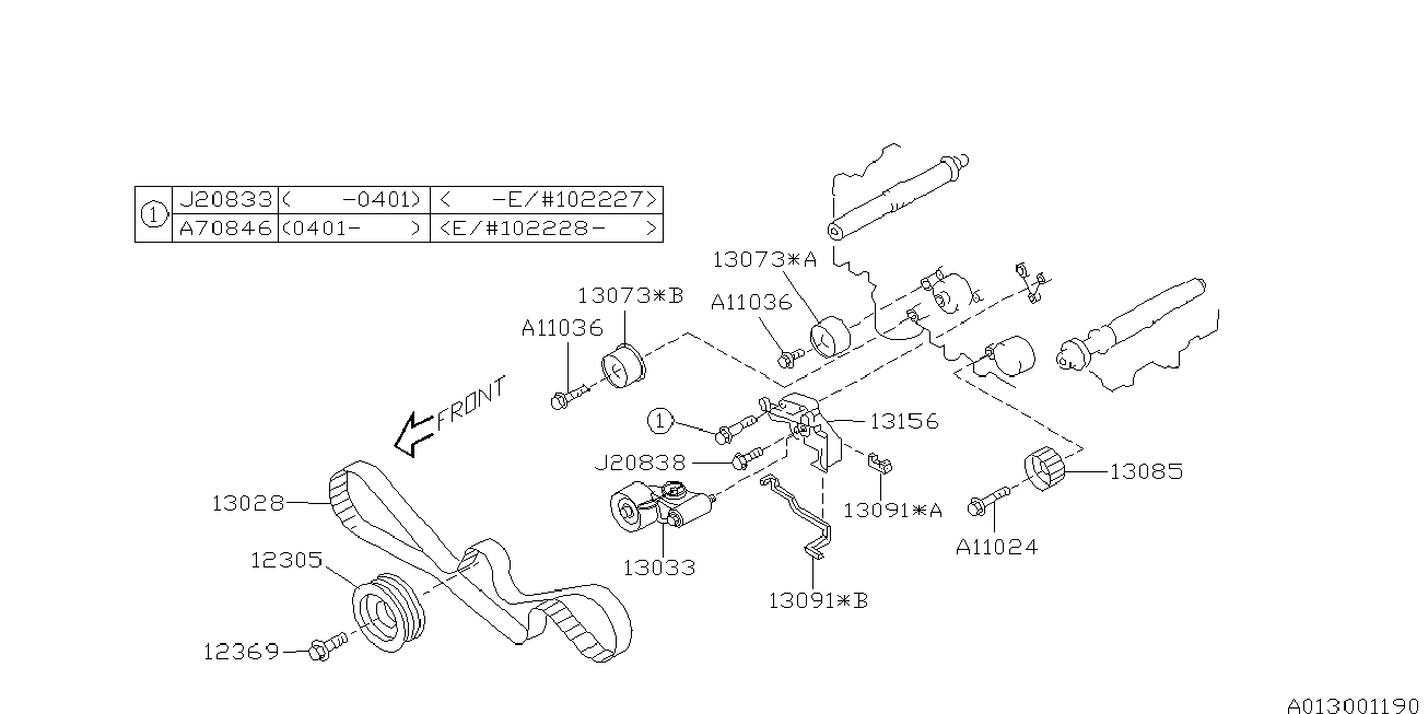 Subaru 13028-AA230 - Ozubený řemen www.parts5.com