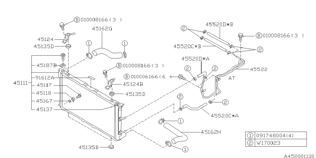 Subaru 45113GA022 - Zaporni pokrov,hladilnik www.parts5.com