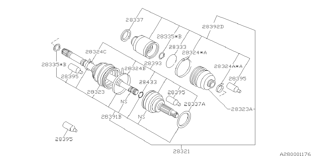 Suzuki 28023-AC060 - Пыльник, приводной вал www.parts5.com