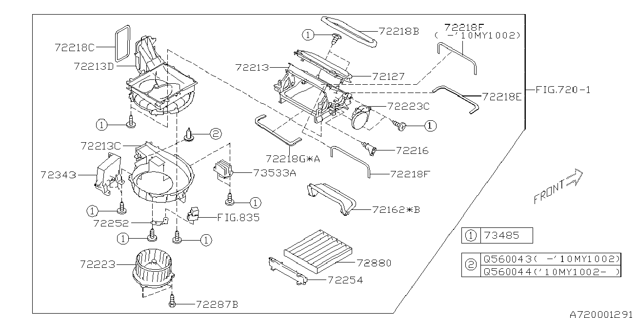 Subaru 72880-AJ000 - Φίλτρο, αέρας εσωτερικού χώρου www.parts5.com