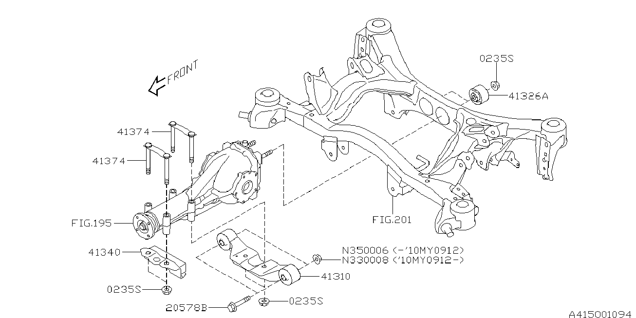 Subaru 41322-AJ000 - Suport, ax www.parts5.com