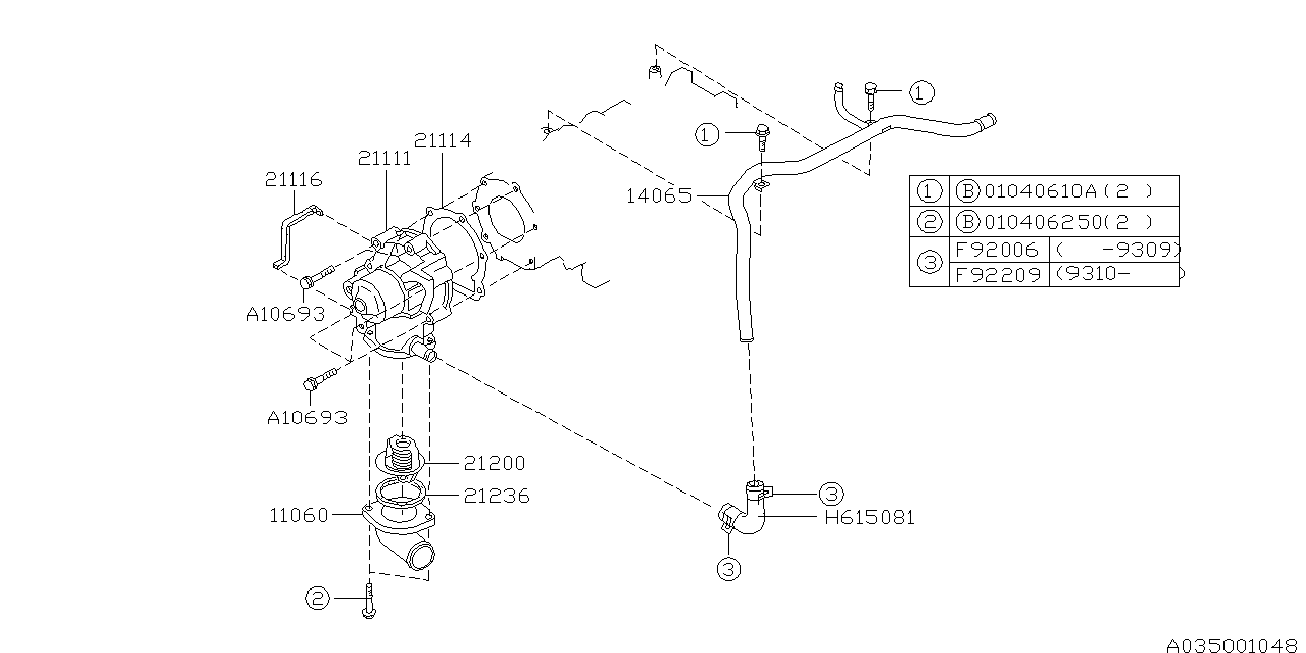 Bedford 21111-AA004 - Su pompası www.parts5.com