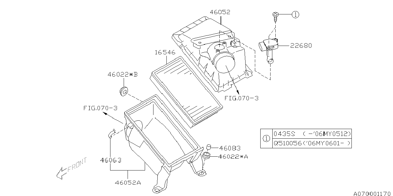 NISSAN 16546-AA050 - Zracni filter www.parts5.com