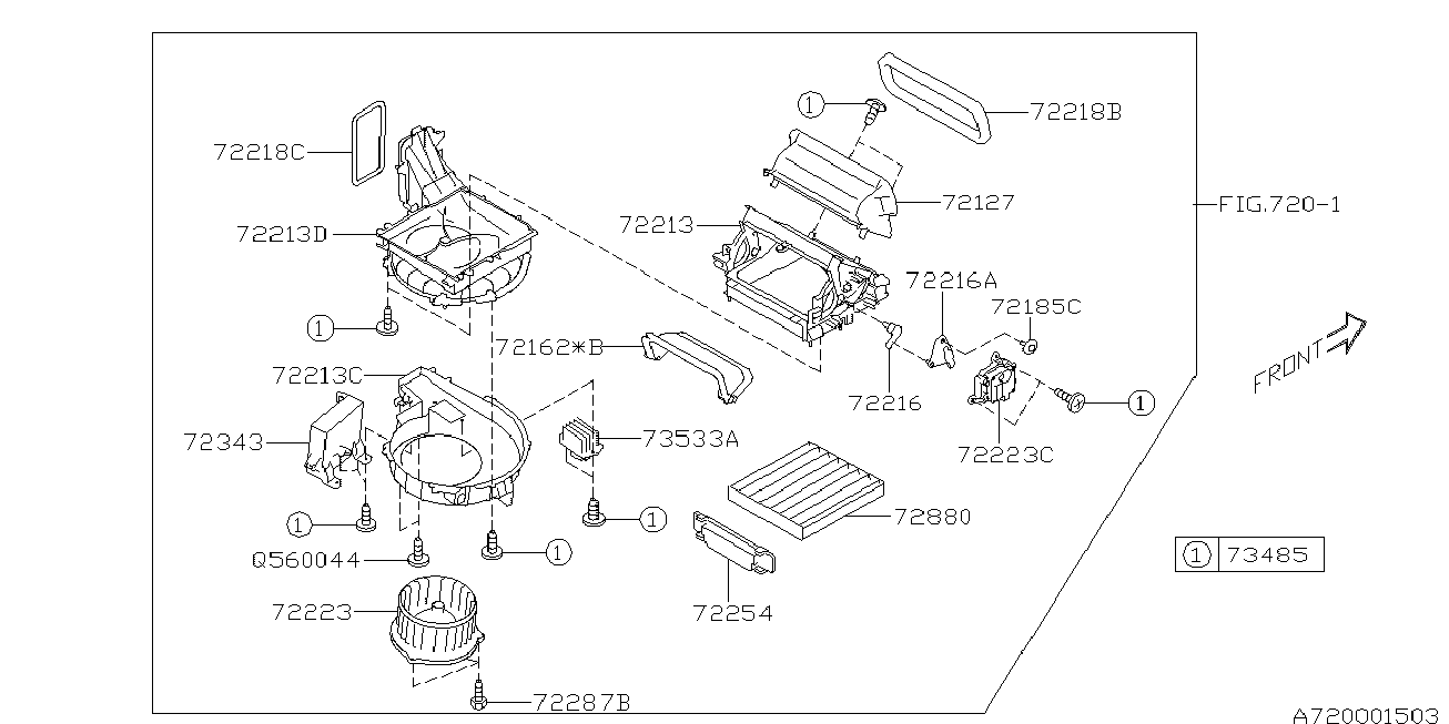 Subaru 72880AL000 - Φίλτρο, αέρας εσωτερικού χώρου www.parts5.com