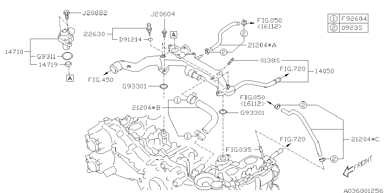 Subaru 22630AA230 - Sensor, coolant temperature parts5.com