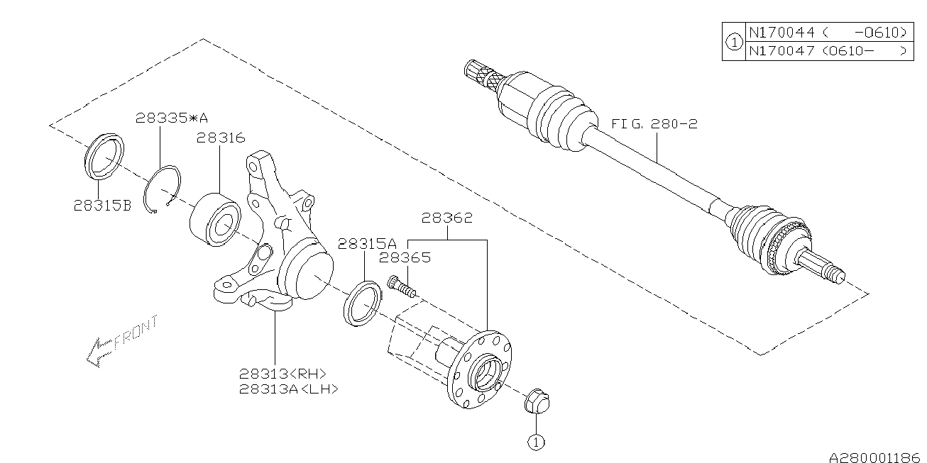 TOYOTA 28316-AE000 - Sada ložisek kol www.parts5.com