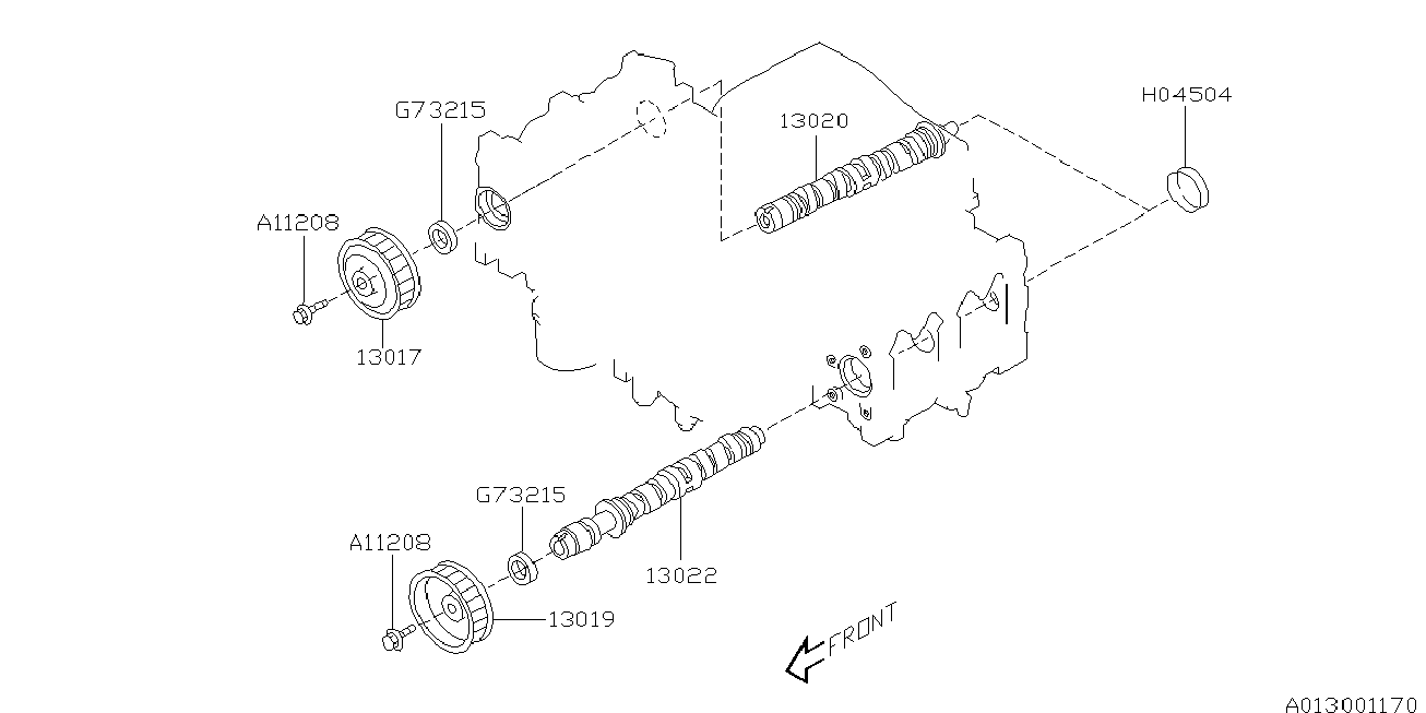 Subaru 80673-2150 - Simering, ax cu came www.parts5.com