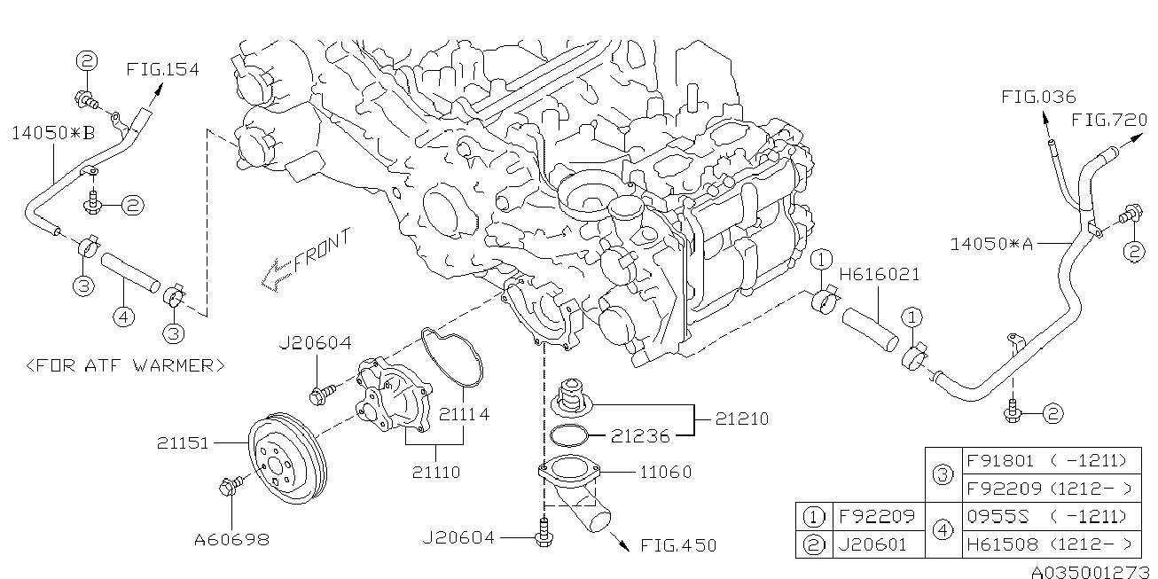 Mitsubishi 21210AA210 - Thermostat, Kühlmittel www.parts5.com