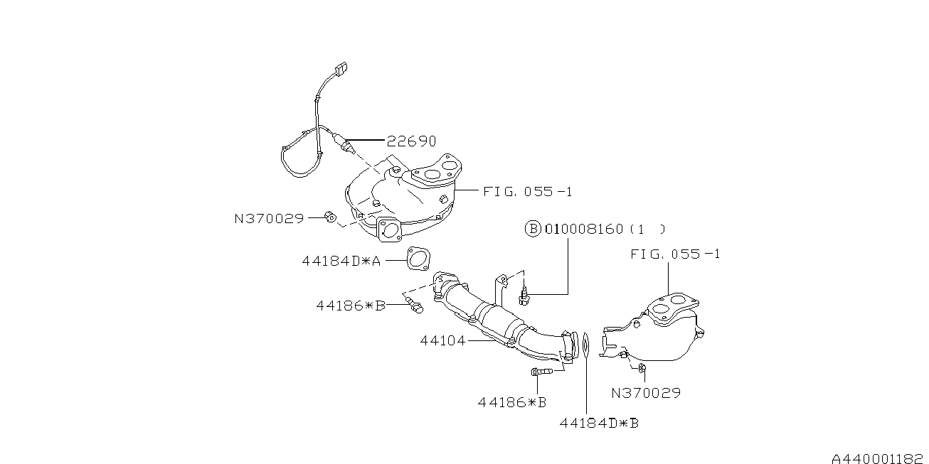 Subaru 22690AA320 - Lambda Sensor parts5.com