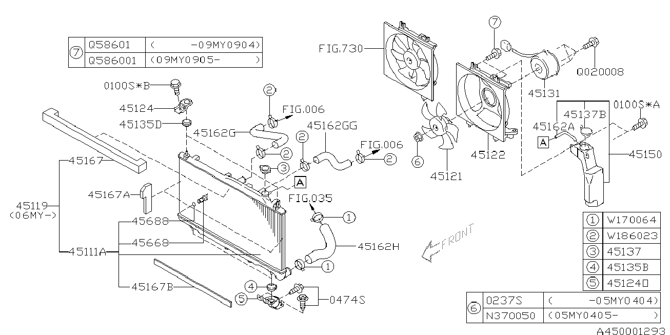 Subaru 45137AE012 - Τάπα κλεισίματος, ψύκτης www.parts5.com