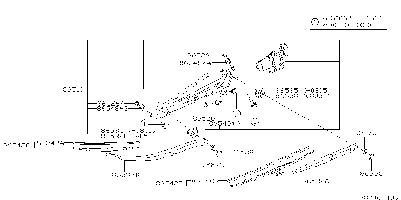 Subaru 86542-AG160 - Wiper Blade www.parts5.com