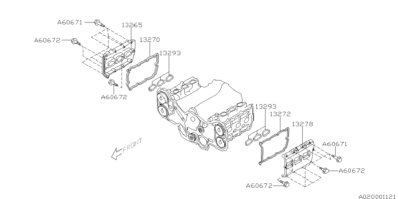 Subaru 13272AA130 - Уплотняющее кольцо, распредвал www.parts5.com