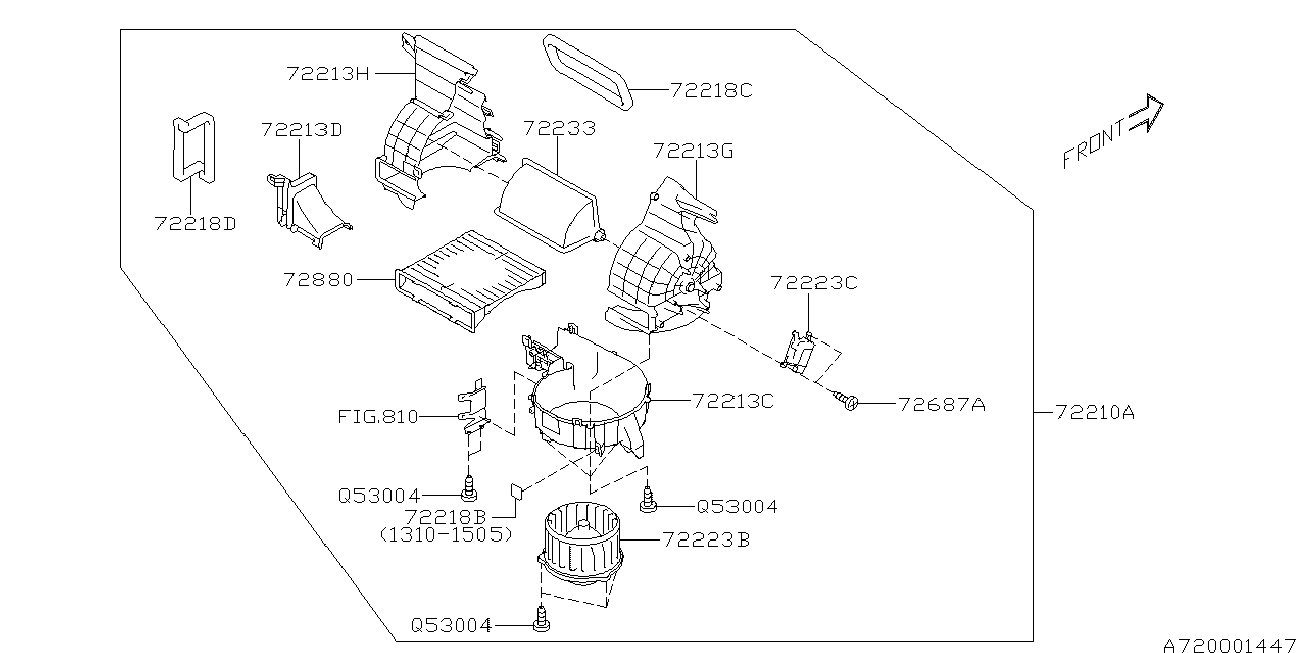 Subaru 72880-FG000 - Szűrő, utastér levegő www.parts5.com