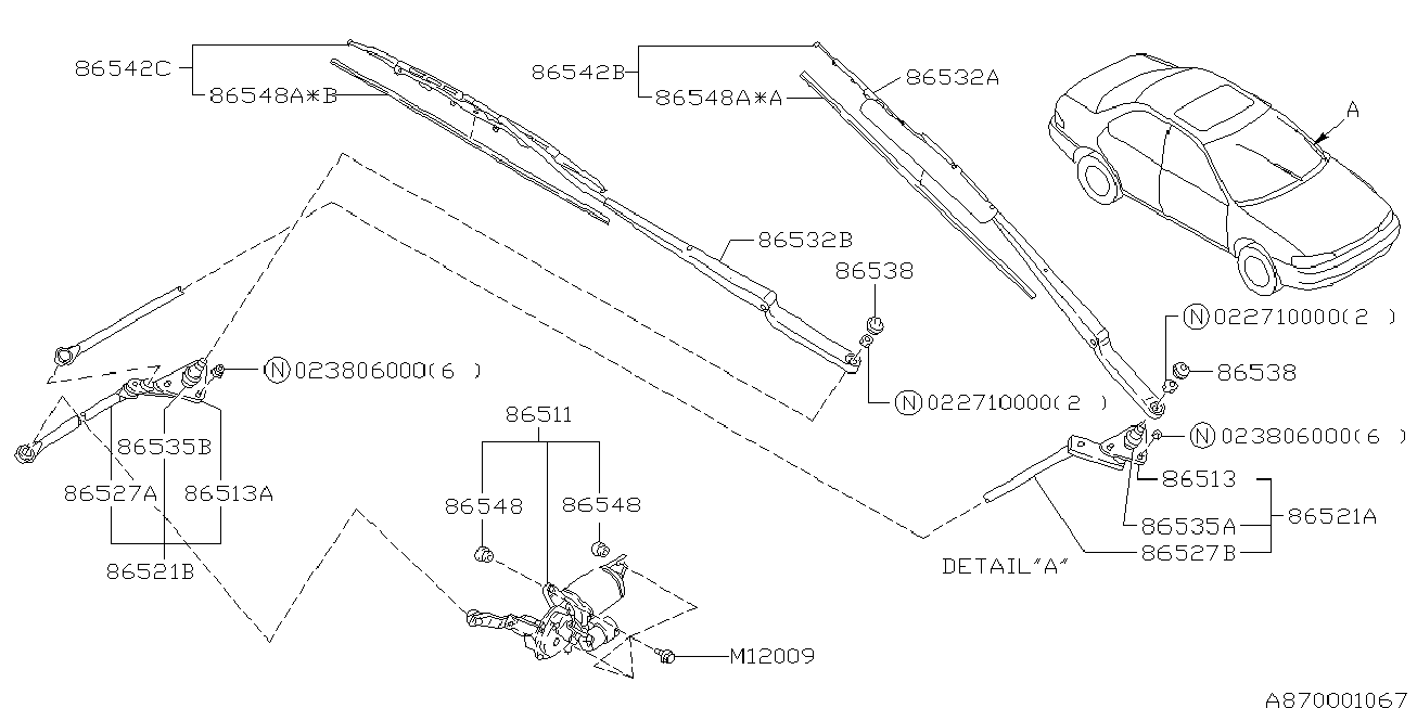 Subaru 86542FC020 - Μάκτρο καθαριστήρα www.parts5.com