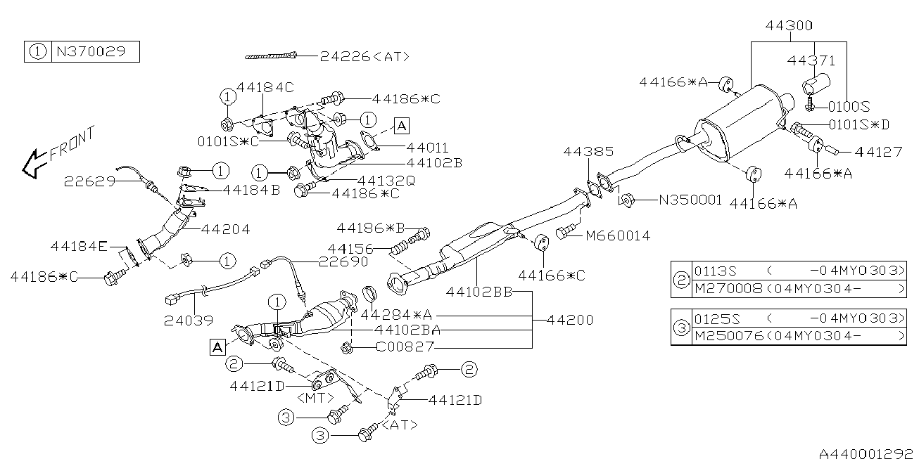 Subaru 22690AA491 - Sonda Lambda www.parts5.com