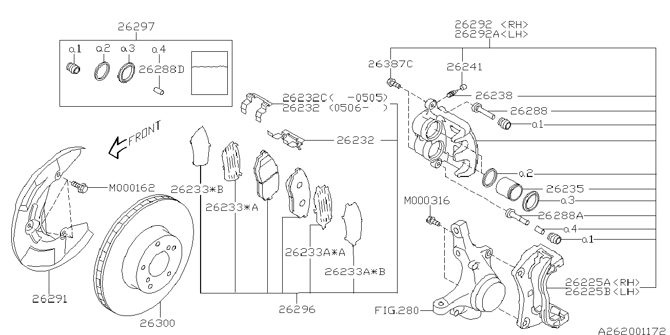 Subaru 26300XA00A - Δισκόπλακα www.parts5.com