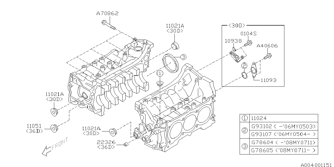 Subaru 806931070 - Těsnicí kroužek hřídele, klikový hřídel www.parts5.com