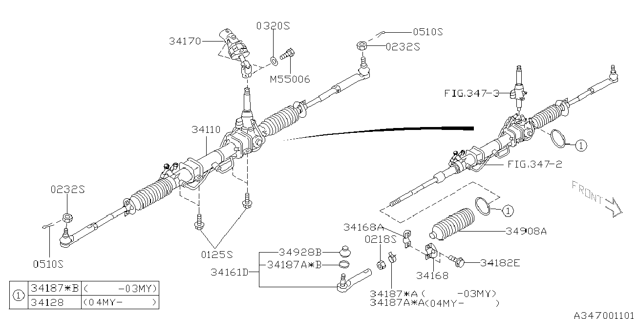 Daihatsu 34141-AA041 - Końcówka drążka kierowniczego poprzecznego www.parts5.com