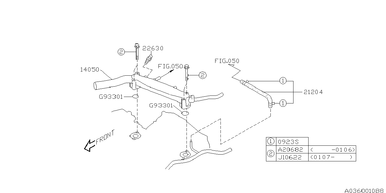 Subaru 22630 AA100 - Sensor, coolant temperature www.parts5.com