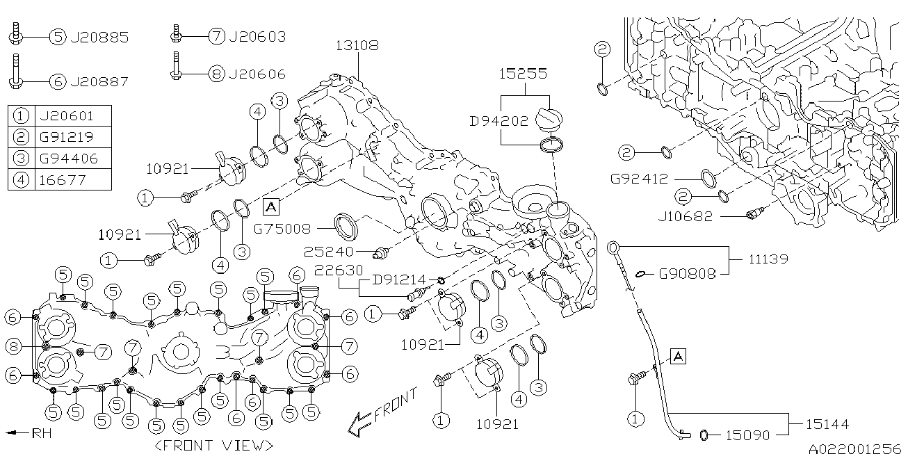 Subaru 25240-KA051 - Sender Unit, oil pressure parts5.com