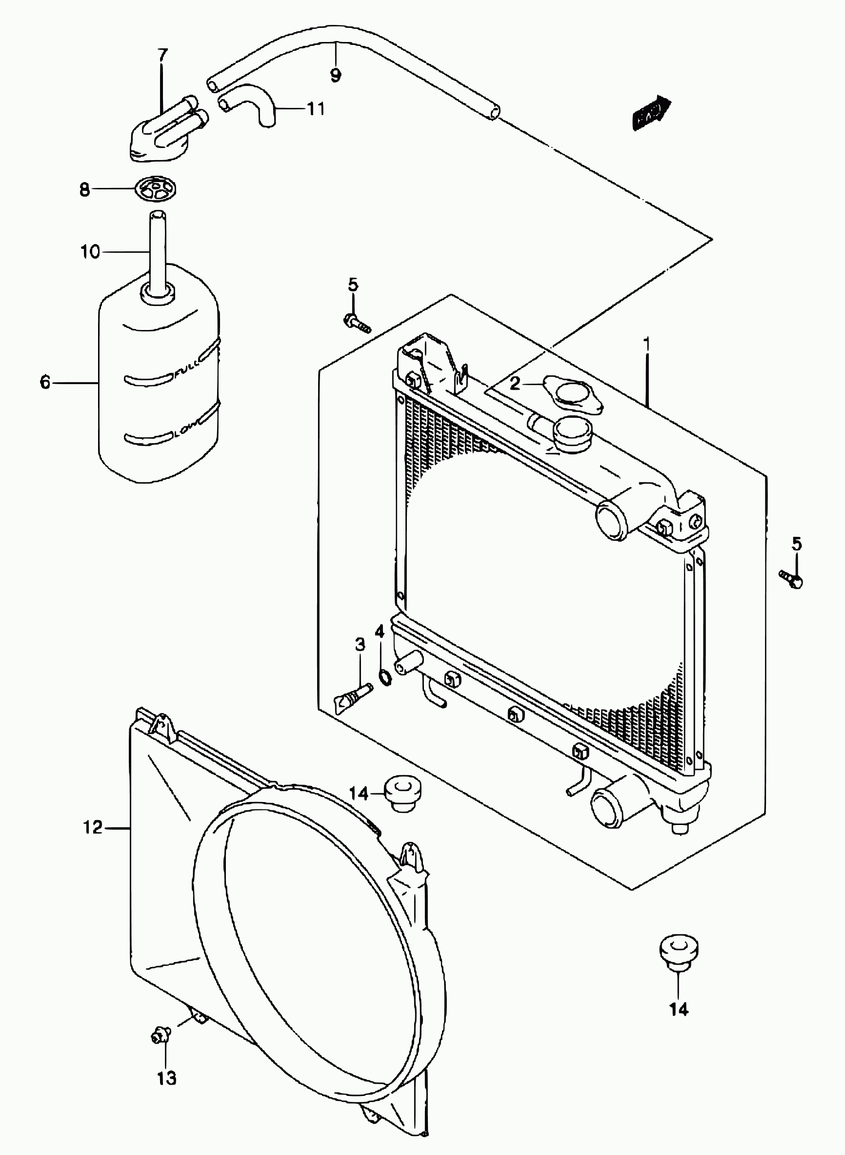 Subaru 17920-82A00 - Τάπα κλεισίματος, ψύκτης www.parts5.com