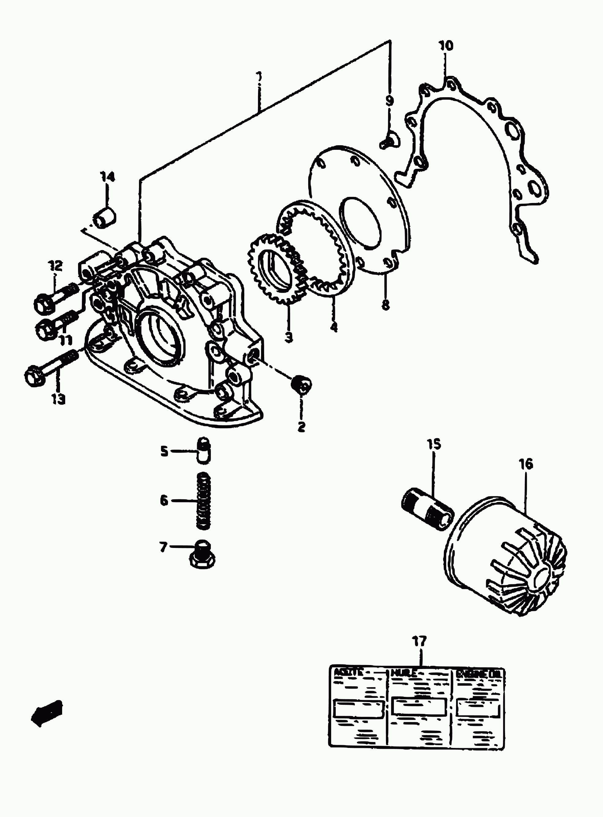 Daihatsu 16510-73001 - Oil Filter www.parts5.com