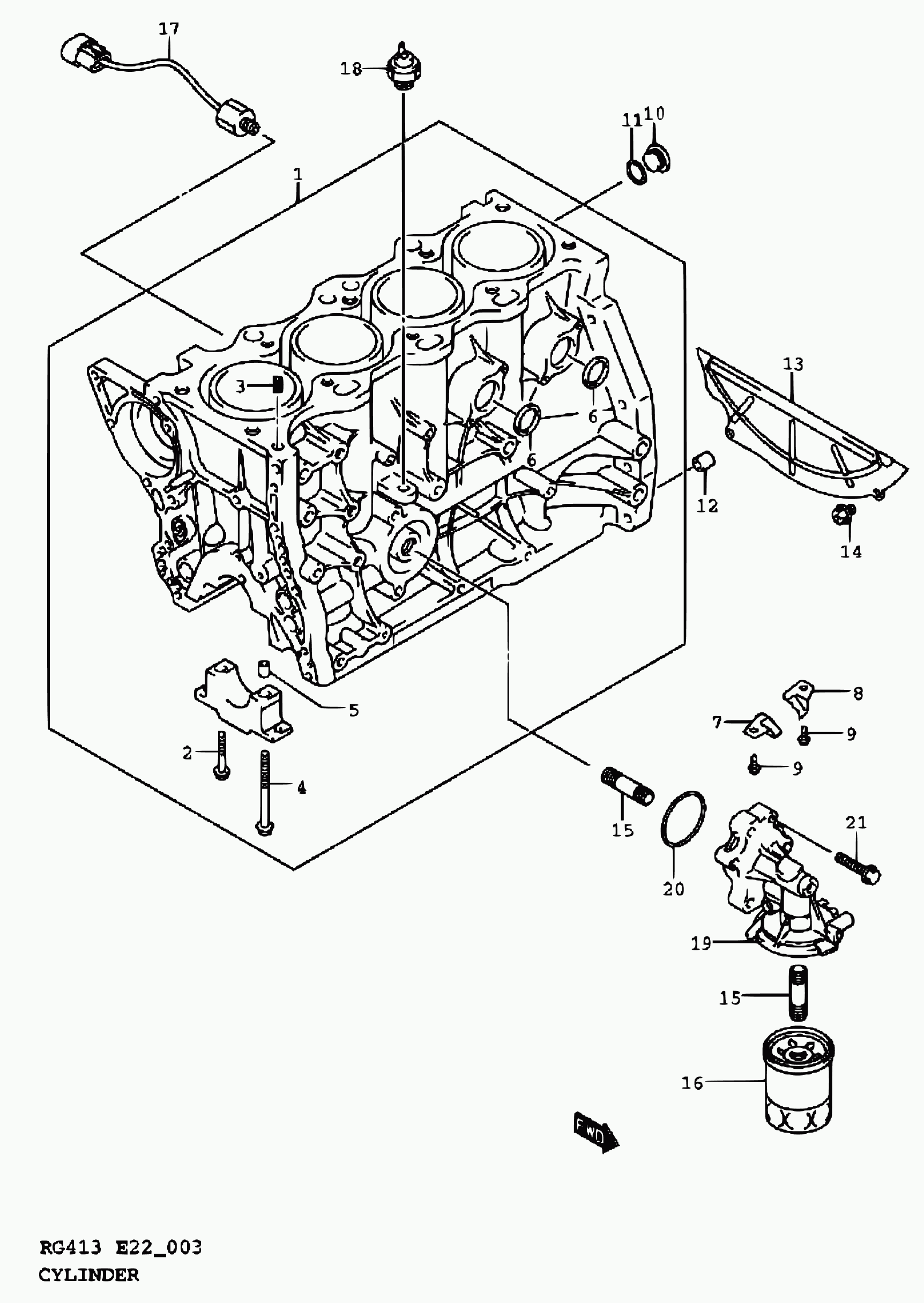 Suzuki 37820 82001 - Sensor, presión de aceite www.parts5.com