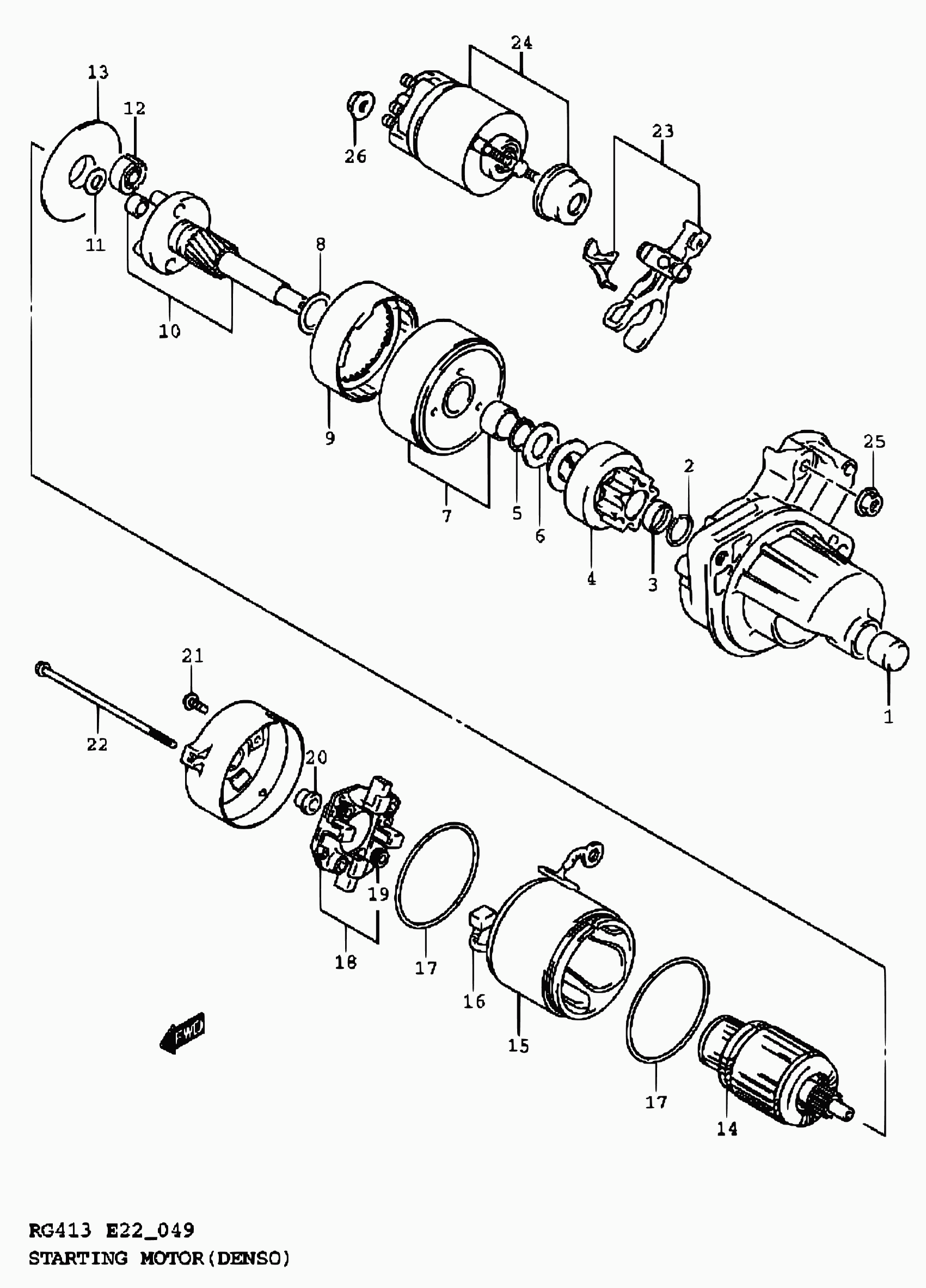 Suzuki 31100-80G00 - Starter www.parts5.com