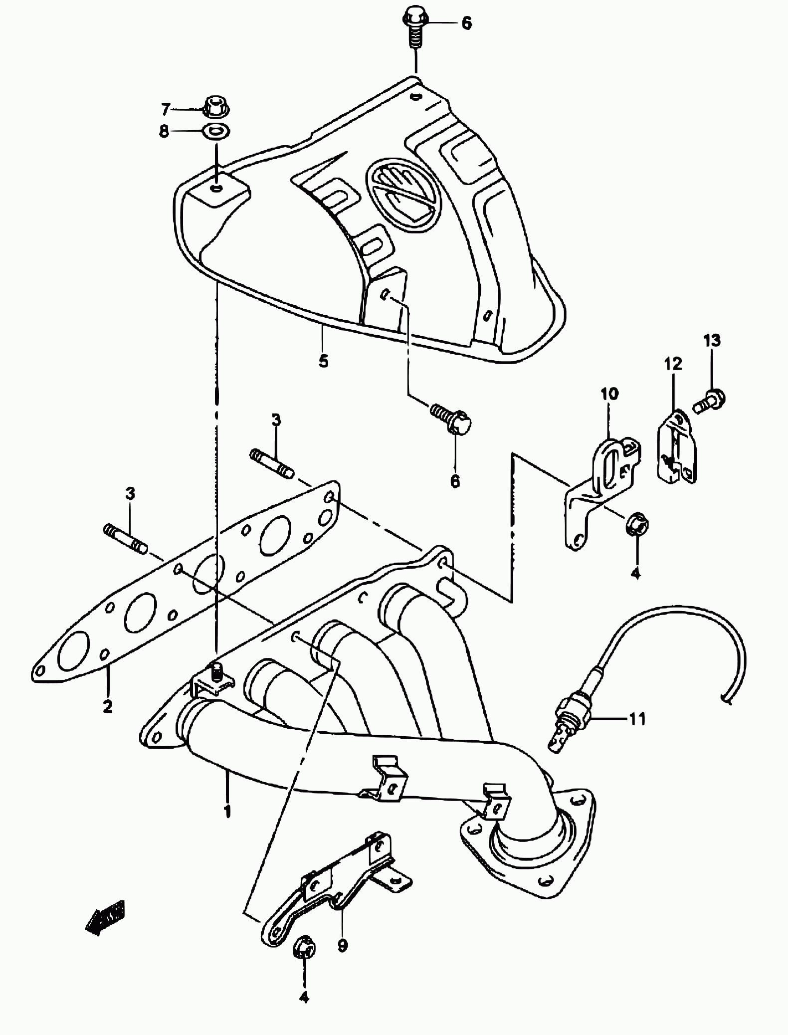 Suzuki 18213-65D30 - Sonda Lambda parts5.com