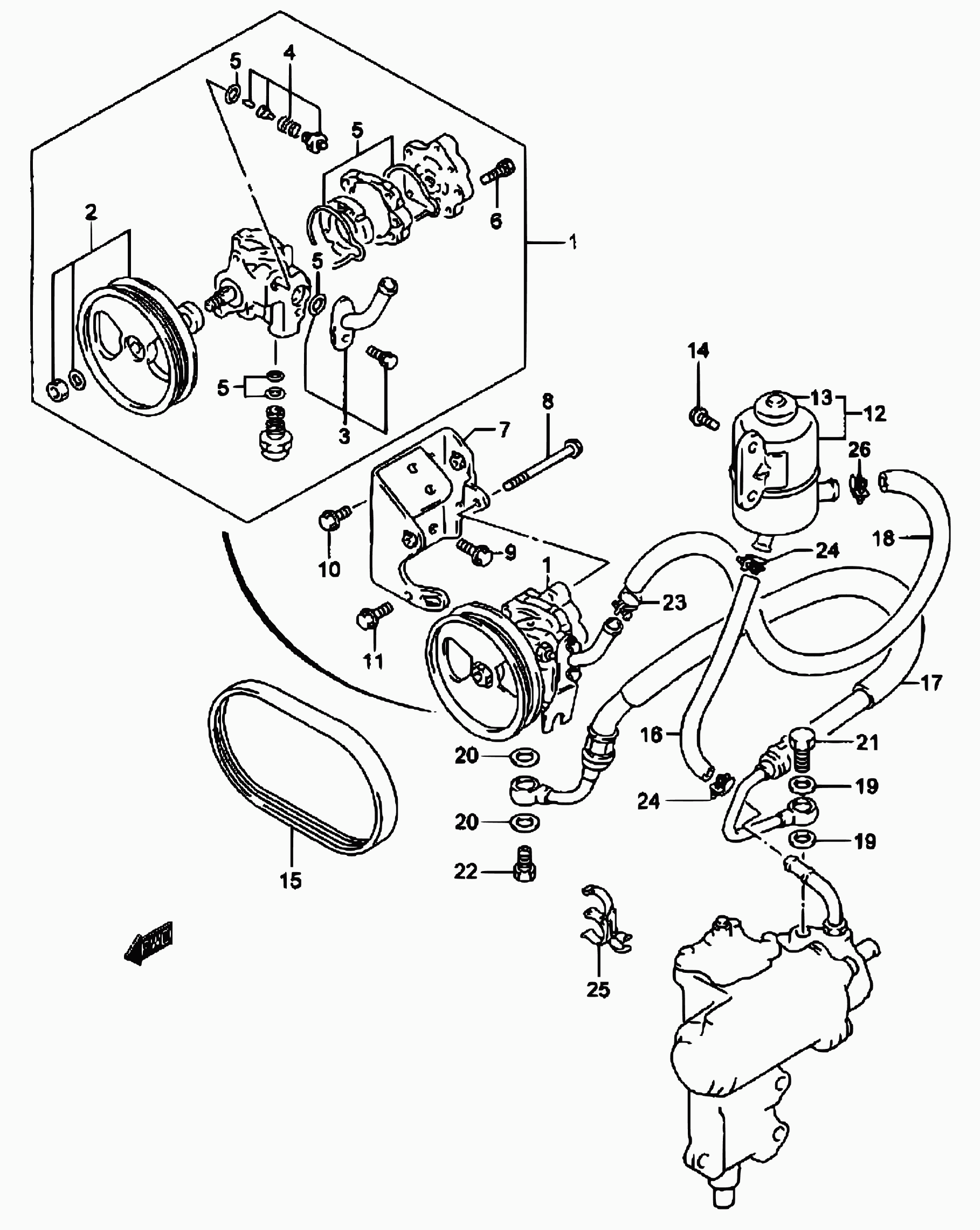 Bedford 17521-85C01 - Kanallı V kayışı www.parts5.com