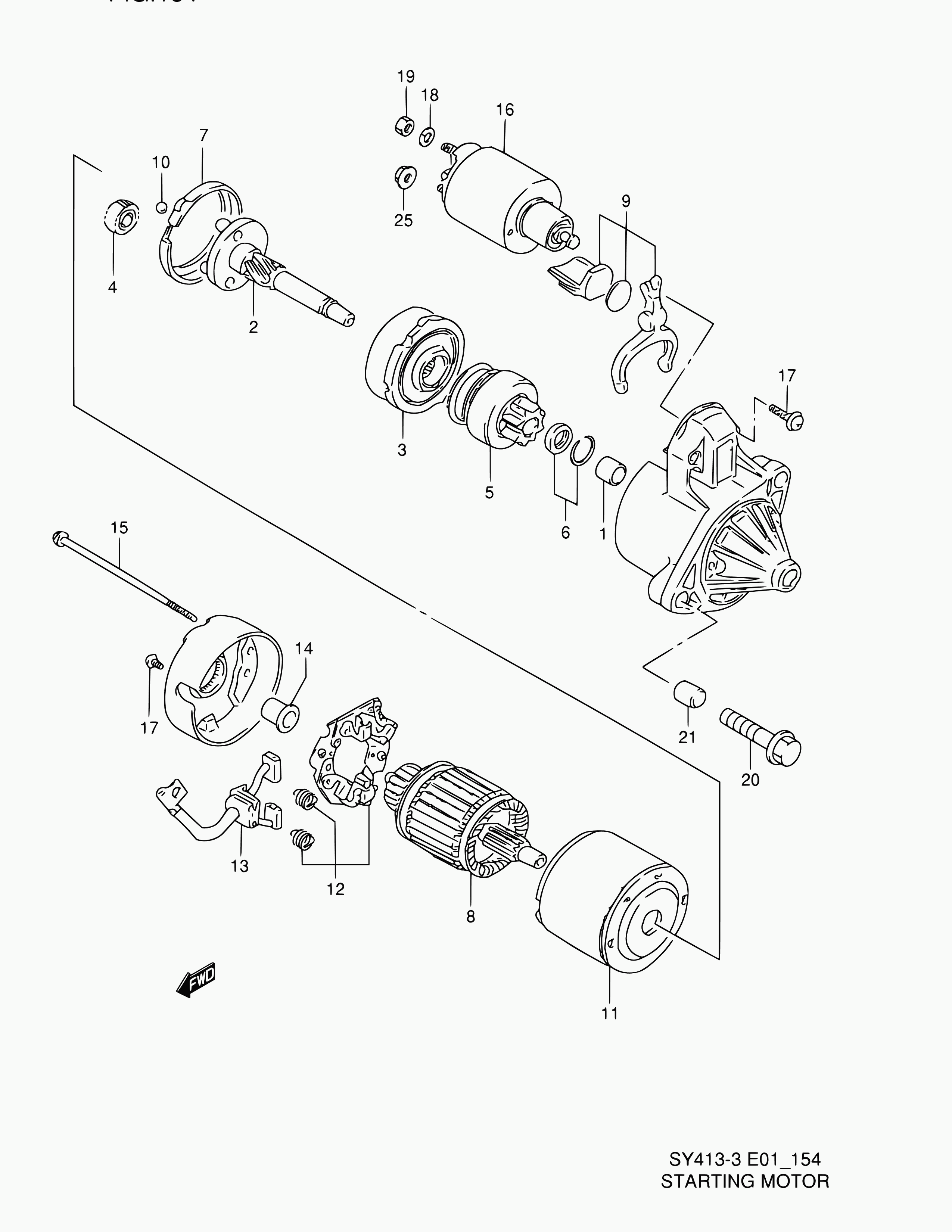 Suzuki 31100-86033 - Starter www.parts5.com