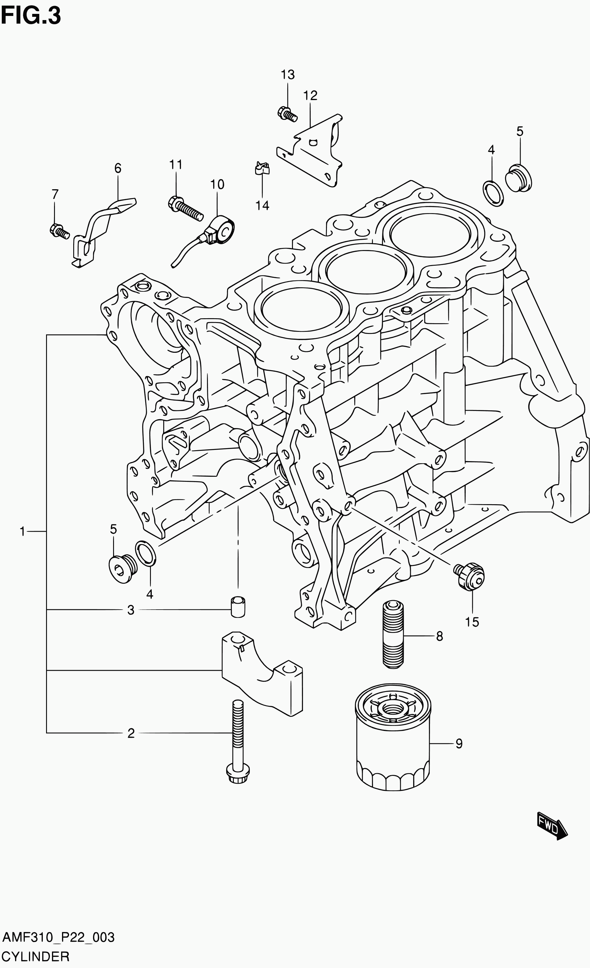 Suzuki 37820M68K00 - Sender Unit, oil pressure parts5.com