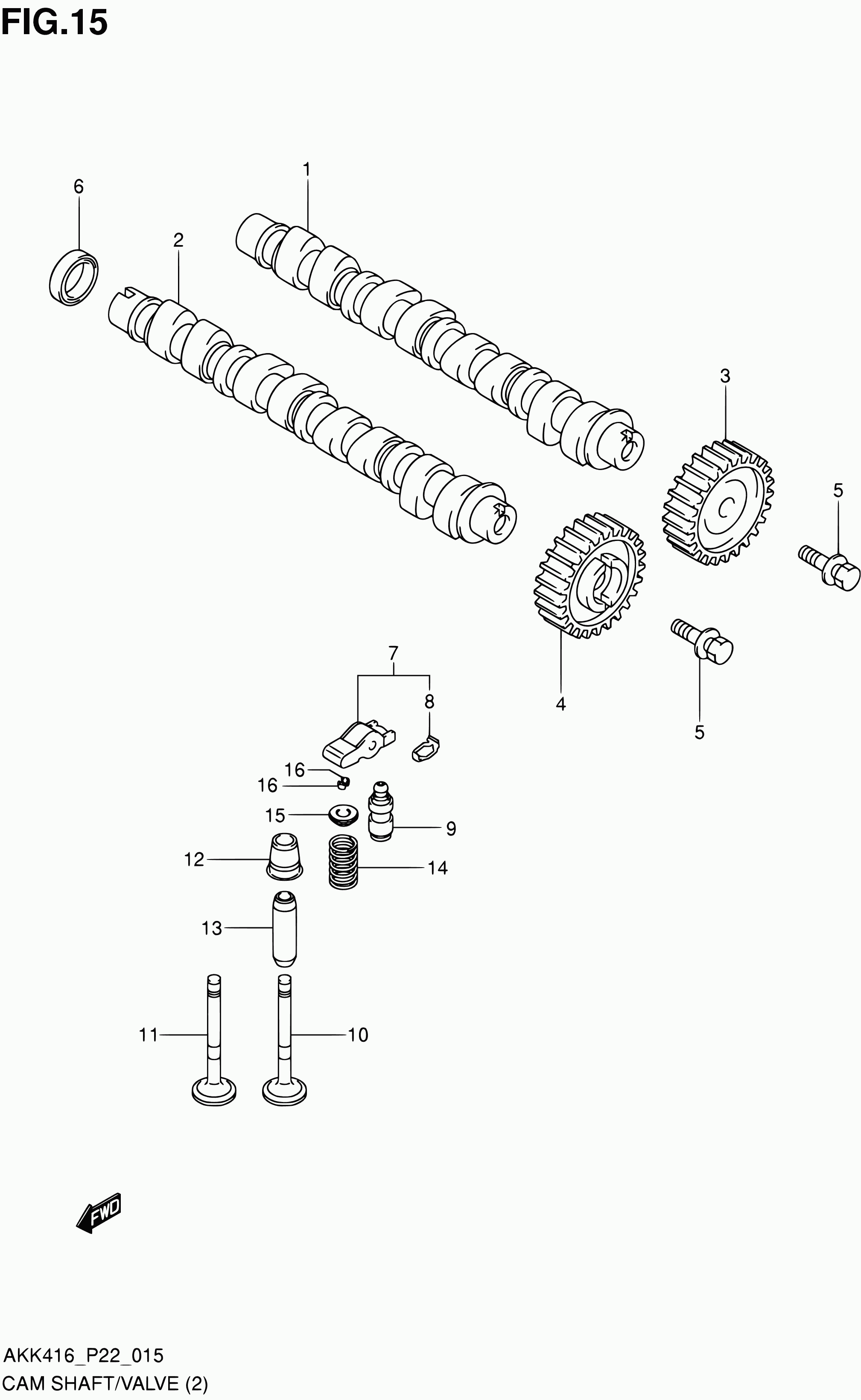 Suzuki 12850-79J80 - ADJUSTER, HYDR VALVE LASH www.parts5.com