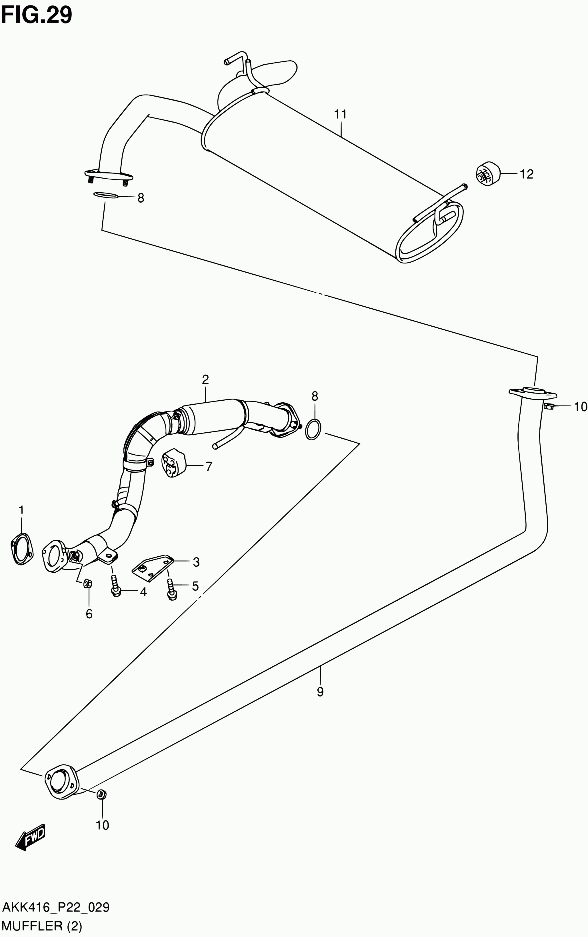 Suzuki 14181-79J80 - Прокладка, труба выхлопного газа www.parts5.com